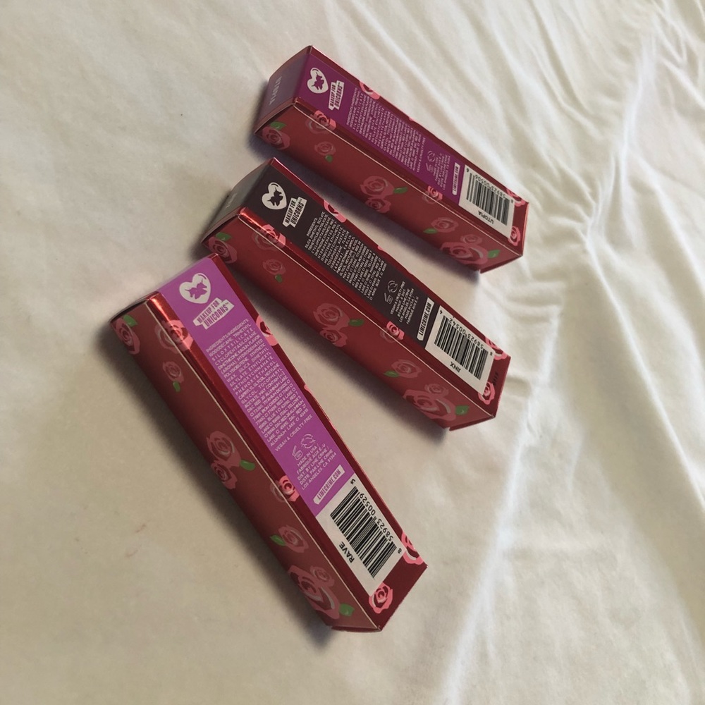 LimeCrime Velvetines- 3 BRAND NEW (1 discontinued)
